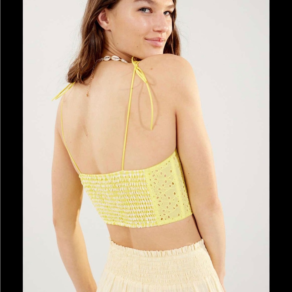 Urban Outfitters Sweet On You Gingham Bustier Top